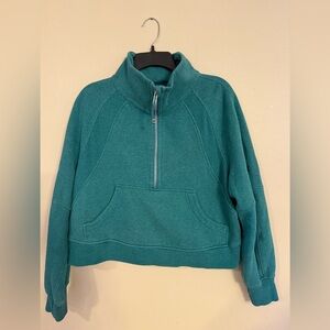 lululemon athletica Teal Half-Zip Sweatshirt